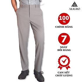 Quần Âu Nam ALIGRO Màu Grey Form Chuẩn Slimfit, Vải Cotton Cao Cấp Cực Tôn Dáng, Lịch Sự, ALGO1038