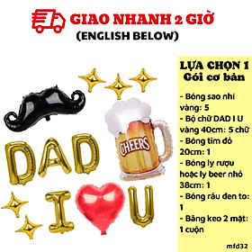 Bộ bong bóng trang trí ngày của cha Father s Day mfd32