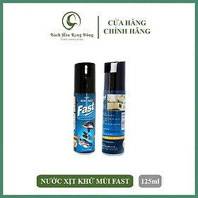 Chai Xịt Khử Mùi Đa Năng Fast 125ml Giúp Khử Mùi Nhà Bếp, Mũ Bảo Hiểm