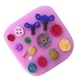 Novelty Gear Silicone Fondant Cake Decorating Chocolate Mould Sugarcraft DIY