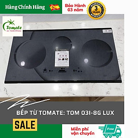 Bếp từ Tomate TOM 03I-8G LUX. Nhập khẩu Tây Ban Nha. Hàng Chính Hãng