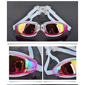 Kính bơi khung lớn mạ điện chống nước và chống sương mù cao