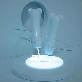 Dạ Quang Dây Nhảy Thể Dục Thể Thao Unisex Trẻ Em Người Lớn PVC Mờ Tay Cầm Nhẹ Ngoài Trời Di Động Tập Gym Thiết Bị-40 - one