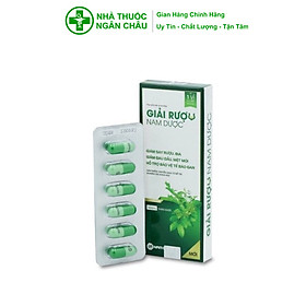 Giải Rượu Nam Dược - Hỗ Trợ Giảm Say, Giảm Các Triệu Chứng Khó Chịu Sau Khi Uống Đồ Uống Có Cồn