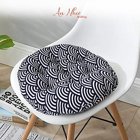 Mua Nệm lót ghế hình tròn 40x40cm nệm ngồi bệt trà sữa