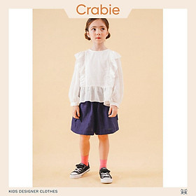 Quần sooc bé gái CRABIE thiết kế thắt nơ eo đi học đi chơi xinh xắn cho bé từ 3,4,5,6,7,8,9,10 tuổi - Maya Shorts