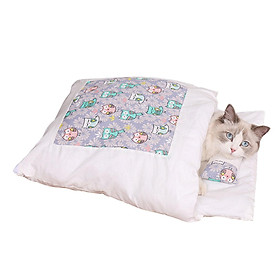 Giường ngủ cho chó mèo thiết kế khép kín êm ái và ấm áp, bảo vệ thú cưng của bạn khỏi giá lạnh trong mùa đông-Màu Phong cách D-Size N