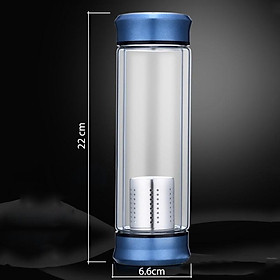 Mua Bình pha trà giữ nhiệt bằng thủy tinh 2 lớp và inox304 cao cấp