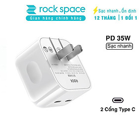 Mua Củ sạc nhanh Rockspace T58 2 cổng TypeC sạc nhanh 35w sạc ổn định - hàng chính hãng bảo hành 12 tháng