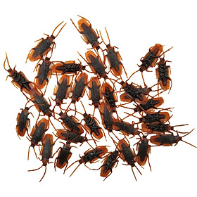 100 Pieces Fake Roaches Halloween Props Party Favors Animal Toys Tricky Toys Educational Toys Artificial Fake  Roach for Christmas