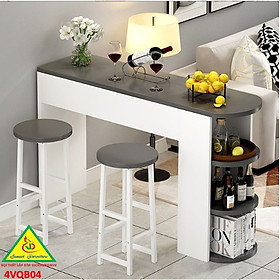 Mua Quầy bar mini  quầy bar kiêm vách ngăn phòng khách nhà bếp 4VQB04 ( Không kèm ghế )- NỘI THẤT LẮP RÁP VIENDONGADV