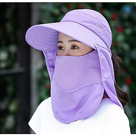 Nón chống nắng ninja kèm khẩu trang 360 độ, mũ chống nắng nữ thời trang