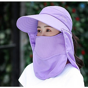 Nón chống nắng ninja kèm khẩu trang 360 độ, mũ chống nắng nữ thời trang