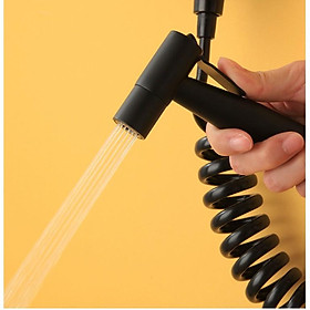 Mua Vòi xịt bồn cầu màu đen/vòi xịt vệ sinh màu đen kiểu dây xoắn