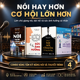 Sách Bizbooks - Nói Hay Hơn – Cơ Hội Lớn Hơn | 4 Cuốn Làm Chủ Kỹ Năng Nói, Thuyết Trình & Giao Tiếp Ảnh Hưởng