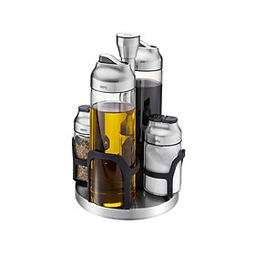 Set 4 lọ đựng gia vị kèm giá để Gefu Kippo Vinegar-Oil and Spice Cruet Stand 33734 Hàng chính hãng