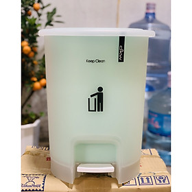 Mua Thùng rác cao cấp đạp chân Thái Lan DKW 10 lít Made in Thailand (giao màu ngẫu nhiên)