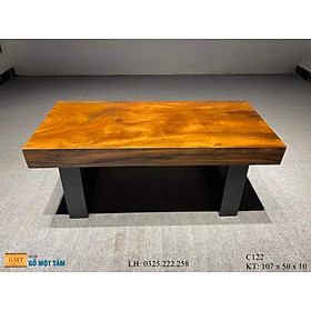 Mua Bàn Cafe Gỗ Me Tây  Bàn Sofa Gỗ Me Tây  Bàn Gỗ Me Tây Nguyên Tấm Dài 1 07m Rộng 50cm Dày 10cm