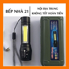 Mua Đèn Pin Mini Bỏ Túi Siêu Sáng - Bao Gồm Sạc Cổng Usb  Chế Độ Zoom Led Chớp Cùng Nhiều Chế Độ Đèn - GD242