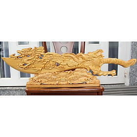 Mua ĐAO GỖ pomu phong thủy dài 75cm (LPHUNGLUNG)