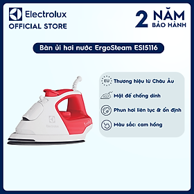 Mua Bàn ủi hơi nước  Electrolux ErgoSteam - Cam hồng - ESI5116 - Hơi nước liên tục và ổn định  tự động làm sạch tiện lợi  loại bỏ nếp nhăn cứng đầu  Hàng chính hãng 