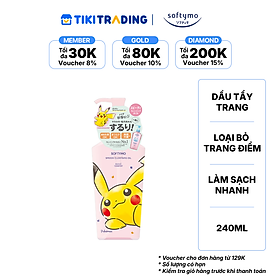 Dầu tẩy trang làm sạch nhanh SOFTYMO (bản giới hạn_pokemon) (240ml)