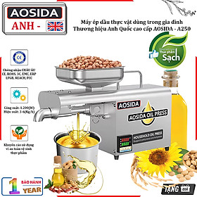 Mua Máy Ép Dầu Thực Vật Gia Đình AOSIDA Mã A250 Thương hiệu Anh Quốc cao cấp  Công Suất Tới 1200W - Bảo hành 12 Tháng (Hàng Nhập Khẩu)