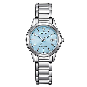 Đồng Hồ Nữ Citizen Eco-Drive Dây Thép Không Gỉ FE1241-71L - Mặt Xanh (29.4mm)