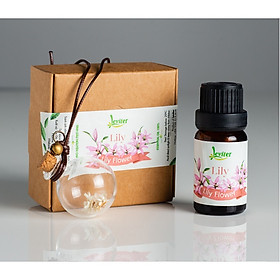 Combo Tinh Dầu Leviter Lily 10ml Và Lọ Thủy Tinh Treo Xe