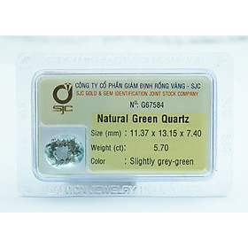 Mua Mặt Đá Thạch Anh Xanh Tự Nhiên Kiểm Định Mài Giác Oval
