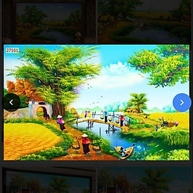 Mua Tranh dán tường đồng quê Việt Nam 3D