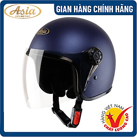 Mũ Bảo Hiểm 3/4 Có Kính - Asia MT-124K - Hàng Chính Hãng, Bảo Hành 1 năm