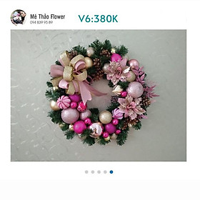 Mua (Giá Tại Xưởng) Vòng Nguyệt Quế Noel Trang Trí Giáng Sinh  Decor Phòng Khách  Shop  Studio của Mê Thảo Flower