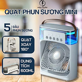 Mua Quạt Phun Sươjng Điều Hòa Mini Cao Cấp (Loại Tốt) - Hàng Chất Lượng Cao  Mẫu Mới Siêu Bền với Đèn LED Tinh Tế  ĐÈN TRANG TRÍ