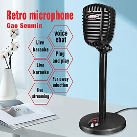 Computer Rotatable Usb Microphone Drive-free Voice Chat Device Video Conference Microphone