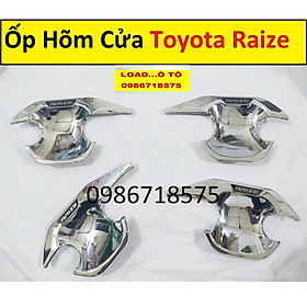 Ốp Hõm Cửa Xe Toyota Raize 2022-2021 Mẫu Mạ Crom Sáng Bóng Cao Cấp