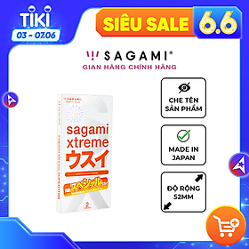 Bao cao su Sagami Superthin - Mỏng - Kiểu truyền thống - Hộp 2 chiếc