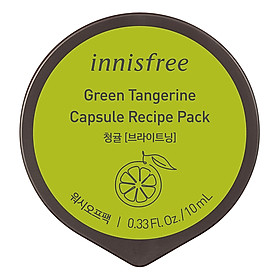 Mặt Nạ Rửa Dạng Hũ Từ Quýt Xanh Innisfree Capsule Recipe Pack Green Tangerine (10ml) - 131171939