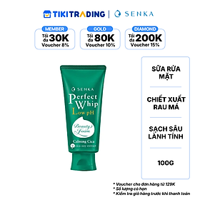 Sữa Rửa Mặt Rau Má Lành Tính SENKA PERFECT WHIP LOW pH CALMING CICA 100G