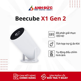 Máy Chiếu Mini BEECUBE X1 Gen 2 2023 Android TV - Auto Keystone - Kết nối nhiều thiết bị - Bảo Hành 12 Tháng - Hàng Chính Hãng