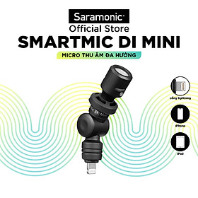 Hình ảnh Micro Thu Âm Saramonic Smartmic Di Mini Cho Điện Thoại, Máy Tính Bảng,Thiết bị Ios Chuẩn MFi Để Livestream / Phỏng Vấn / Podcast - Hàng Chính Hãng