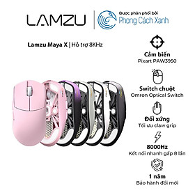 Mua Chuột không dây siêu nhẹ Lamzu Maya X - Hỗ trợ 8KHz - Hàng Chính Hãng