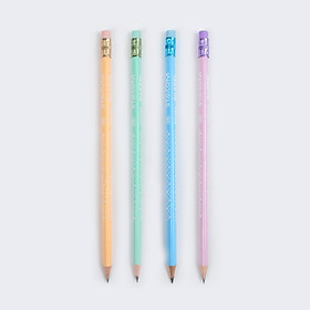 Bút chì gỗ Stacom màu pastel 2B/HB PC106A (hộp 12 cây)