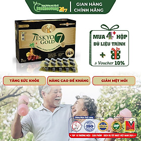 Viên uống Jeskyo Gold 7 hỗ trợ tăng cường sức khỏe, nâng cao sức đề kháng, giảm mệt mỏi - Hộp 60 viên