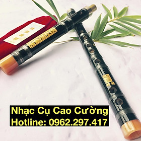 Mua Sáo Trúc Dizi Đen 2 Khúc Khớp inox