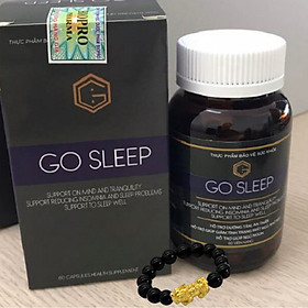 Go Sleep - Hỗ Trợ Điều Trị Mất Ngủ Từ Thảo Dược - Tặng kèm vòng tay tỳ hưu