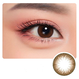 Kính áp tròng Hàn Quốc Clalen Iris dùng 1 ngày màu Alicia Brown