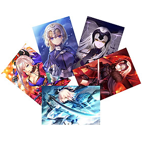 Tranh Poster SET 5 tấm Fate/Stay Night ANIME MANGA 21cmx30cm ảnh khác nhau