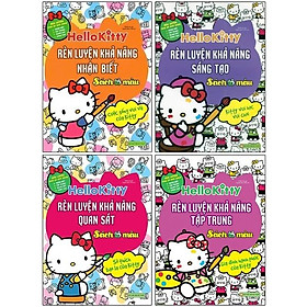 Bộ 4 Cuốn Hello Kitty- Sách Tô Màu: Rèn Luyện Khả Năng Cho