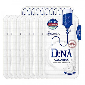 Combo 10 Mặt nạ cấp nước dưỡng ẩm, phục hồi làn da Mediheal D:NA Proatin Mask (Aquaring) 25ml x10